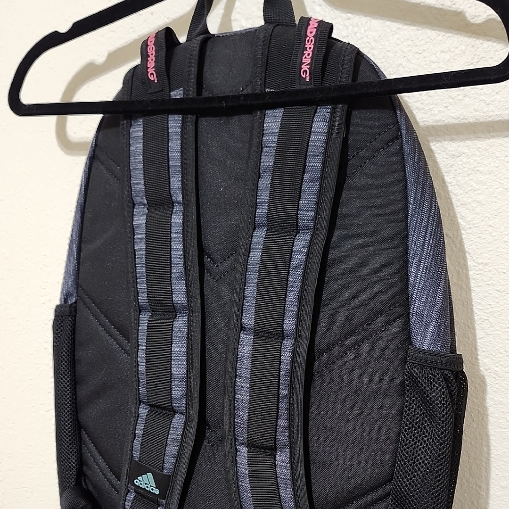 Adidas Black and Gray Sporty Backpack - Picture 10 of 10